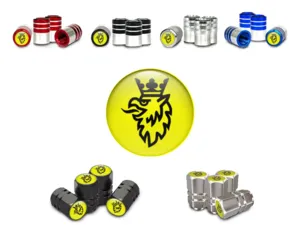 Saab Wheels Valve Caps for SUVs Sports Style